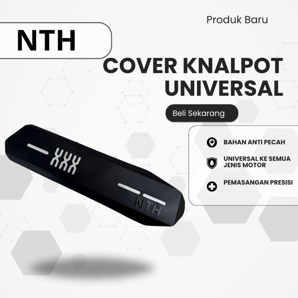 Cover knalpot universal NTH dan DV1 semua motor Mio beat Vario Xeon Soul dll