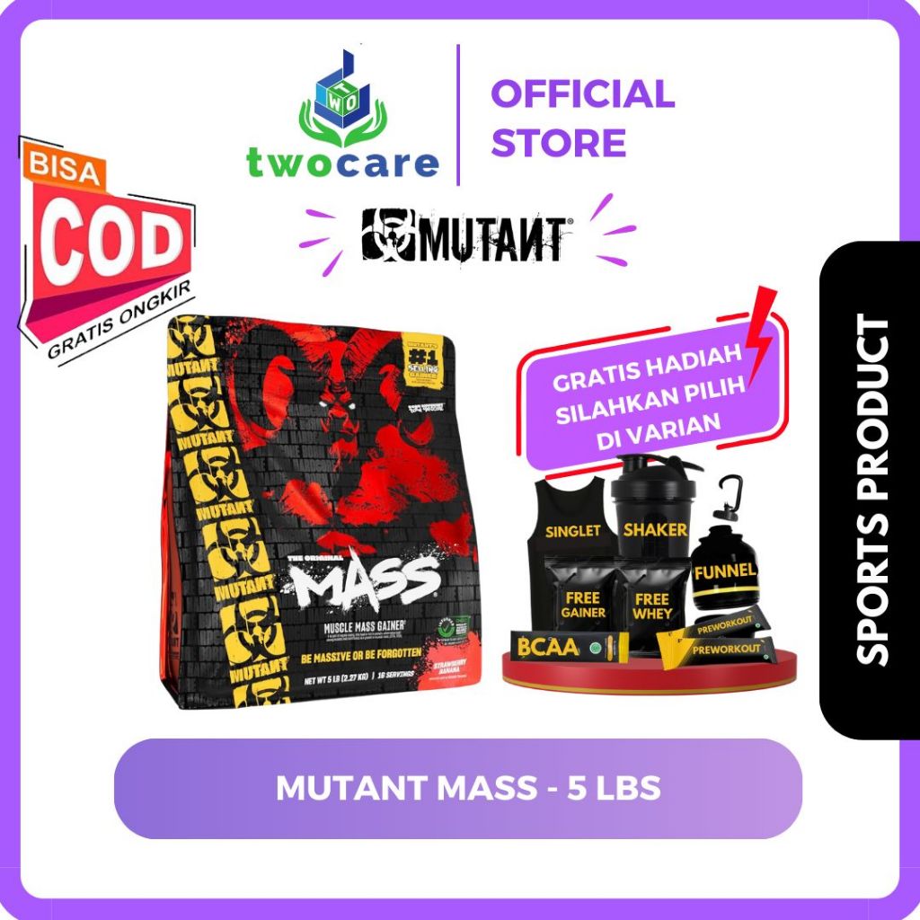 Mass Gainer Mutant Mass 5 lbs MutantMass 5lb - Susu Weight Gainer