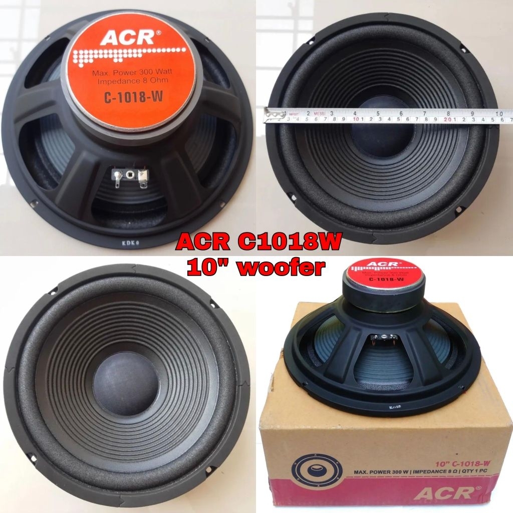 ACR C1018W speaker komponen 10 inch woofer original 300 Watt 8 ohm speker driver 10" spiker 10 In ac