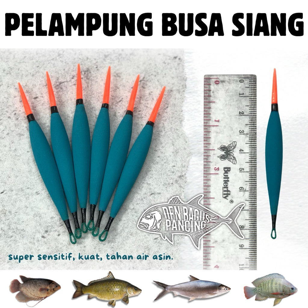 Pelampung Pancing Busa Jarum Ikan Nila Bandeng Umpan Lumut Super Sensitif Warna Hijau Botol