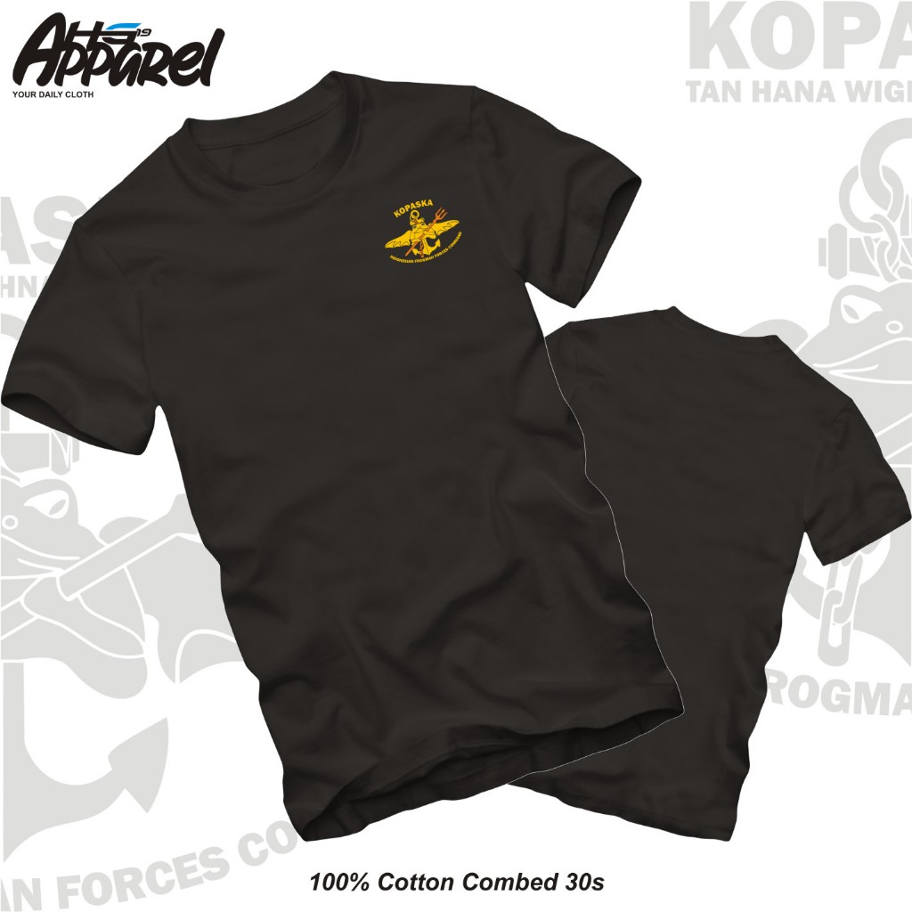 Kaos KOPASKA Logo Indonesian Frogman Forces Command