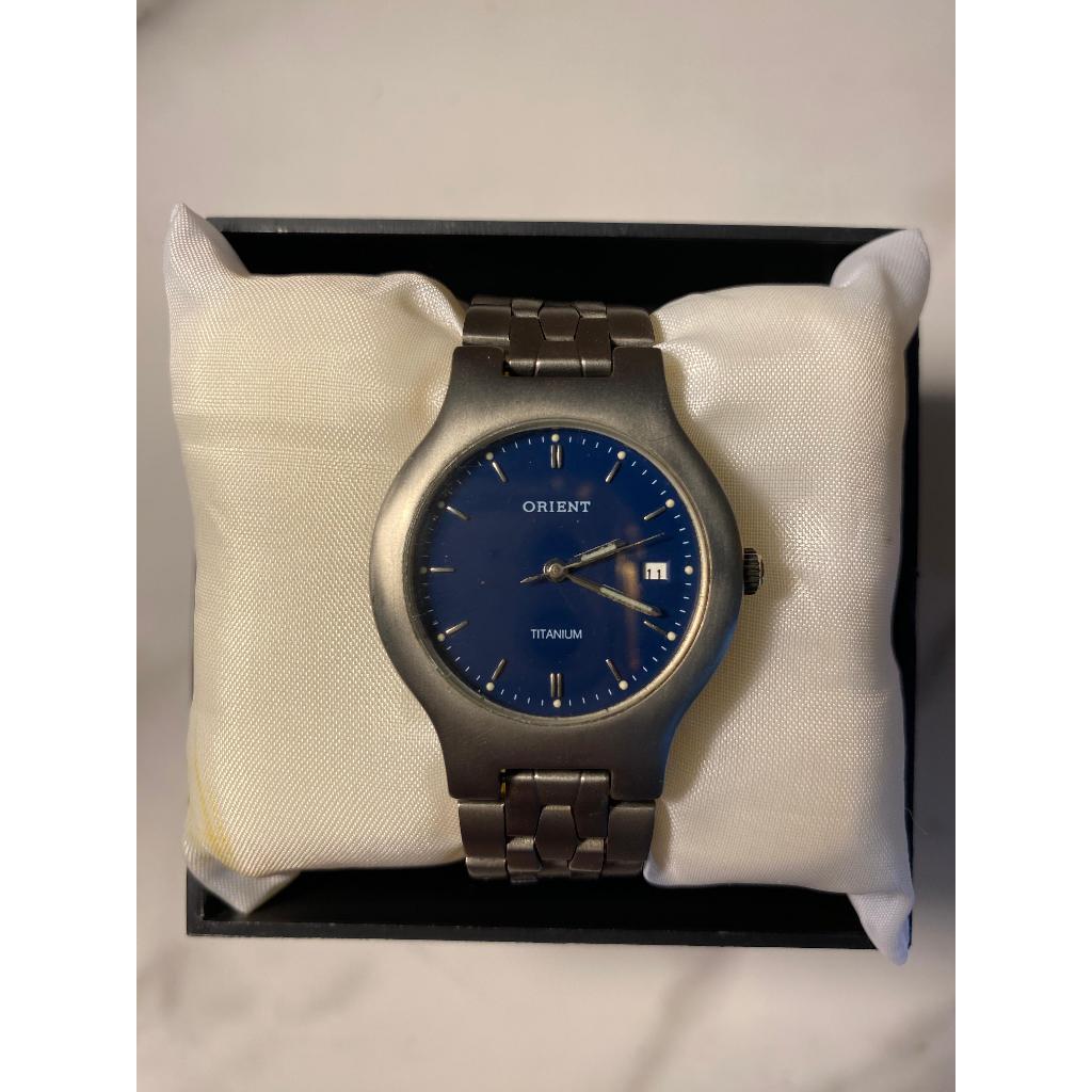 Jam Tangan Orient Titanium Dengan Blue Dial