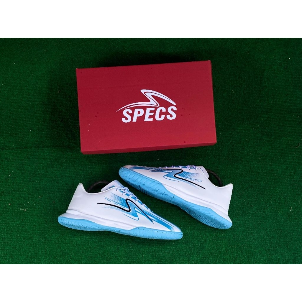 sepatu futsal lightspeed reborn meta garuda attack putih biru