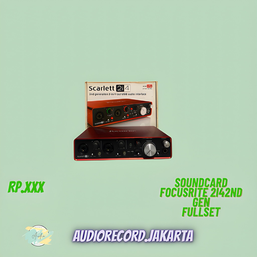 soundcard Focusrite 2i4 2nd gen