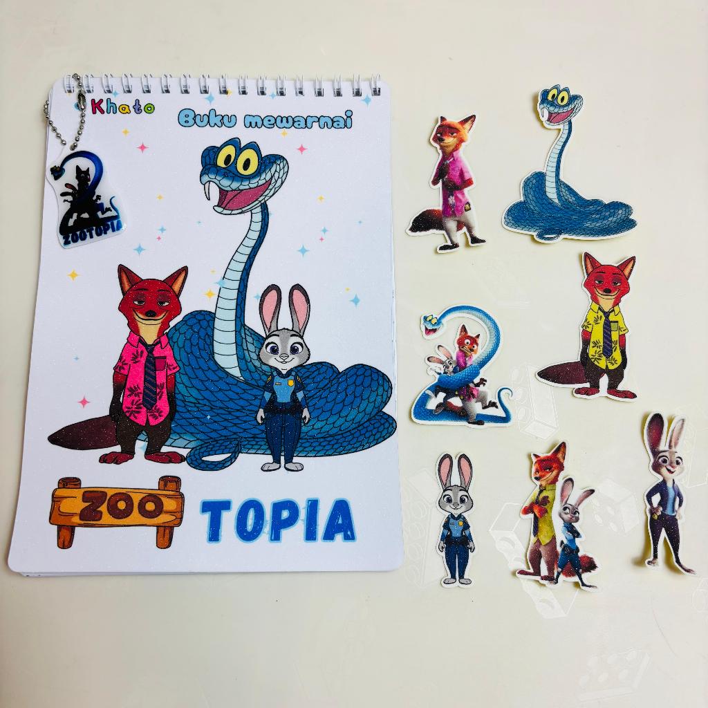 Buku Mewarnai Zootopia | Coloring Book Full Color