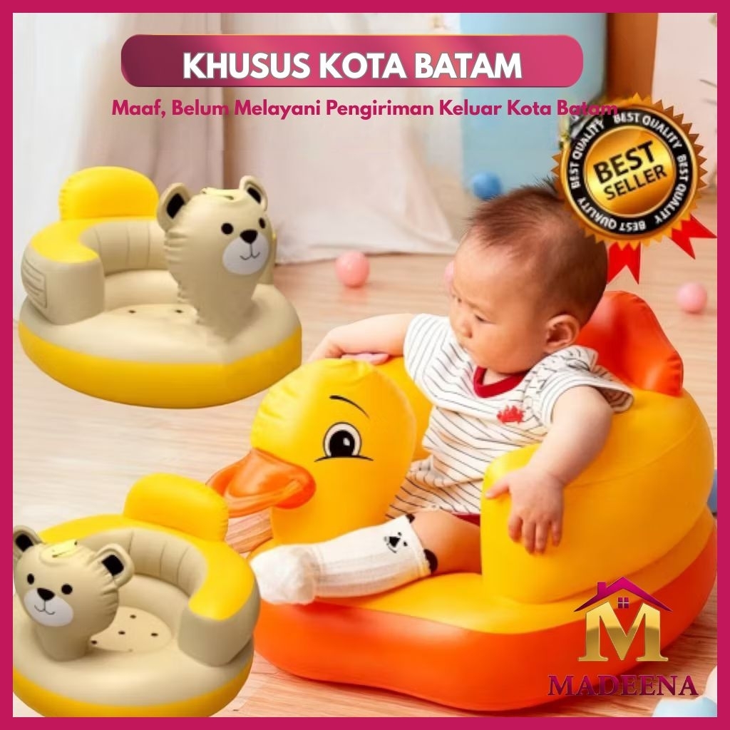 [BISA INSTANT]] Sofa Makan Bayi Belajar Duduk/ Sofa Bayi PVC  Musik Dan Non Musik/ Kursi Belajar Dud