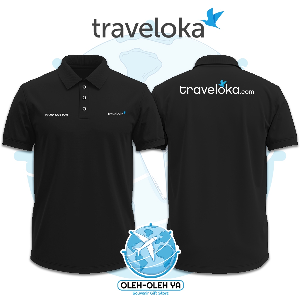 Oleh Oleh Ya Kaos Kerah Wangki Polo Shirt Kaos Kerja Wangki - Traveloka Indonesia - Sablon DTF Bordi