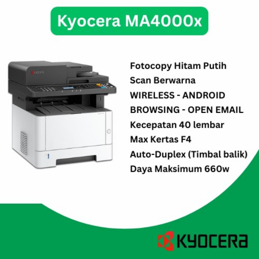 Kyocera Ecosys MA4000x Mesin Fotocopy (Mesin Baru)