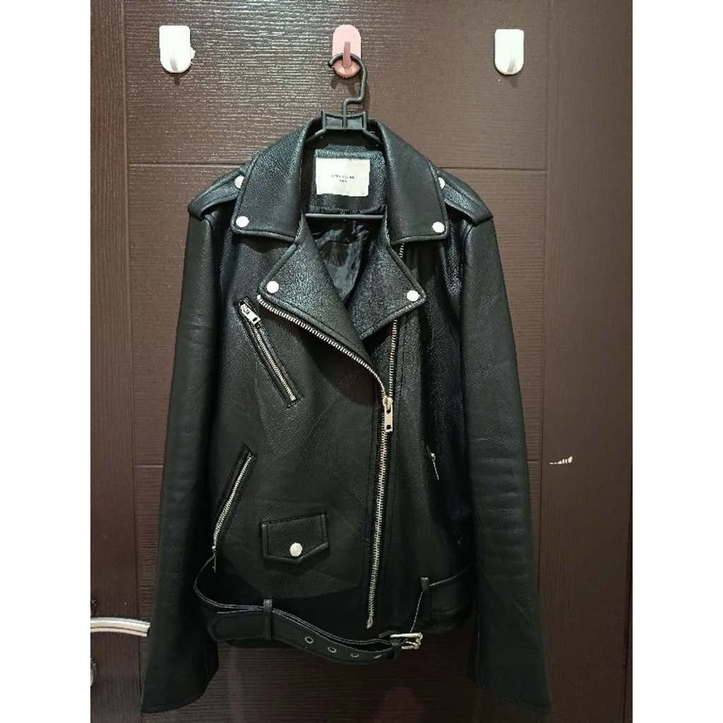 Lady Volume black Leather Jacket