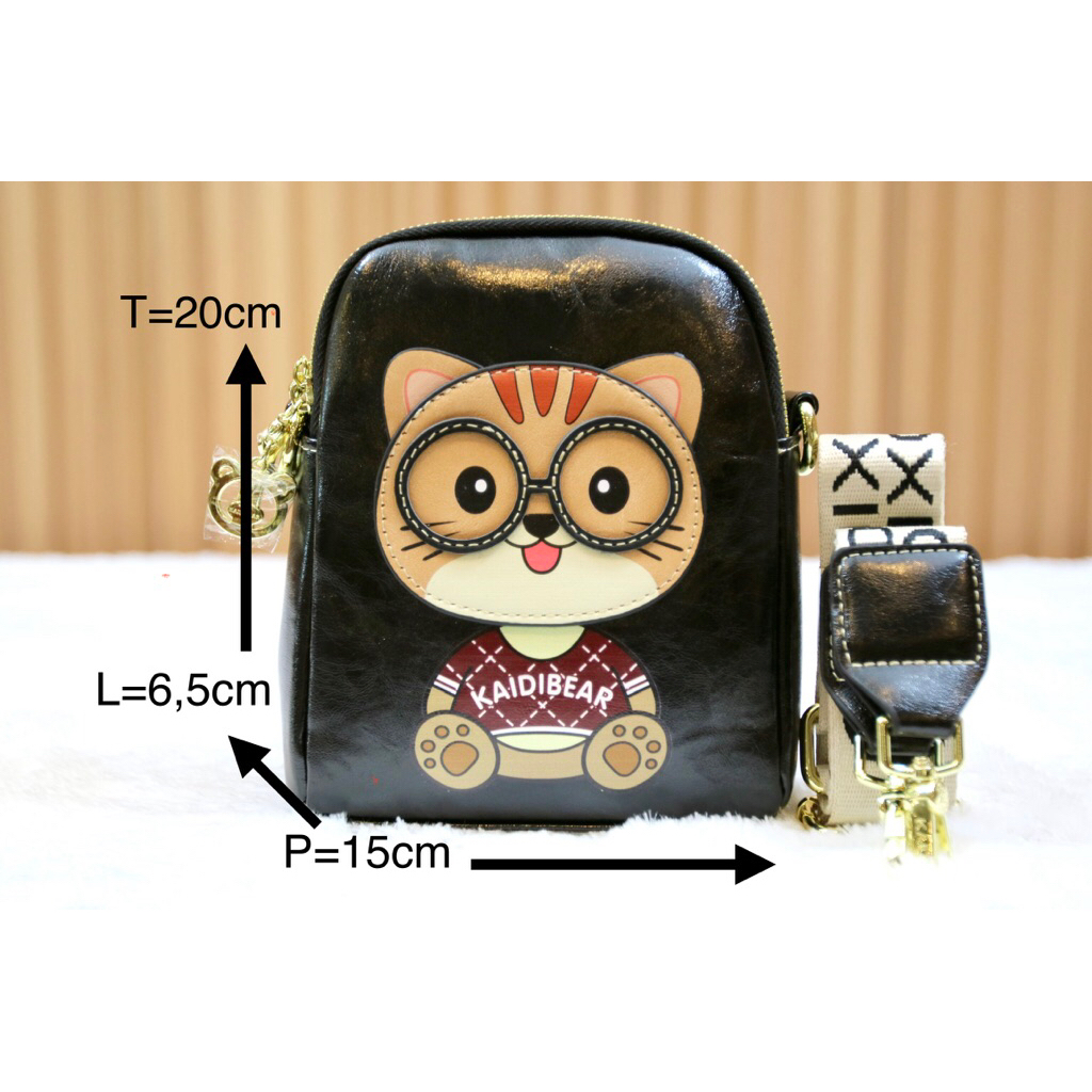Amoure Kitty/cute bag/tas selempang/tas imut/tas2026/modern/simple/ringan/tas remaja