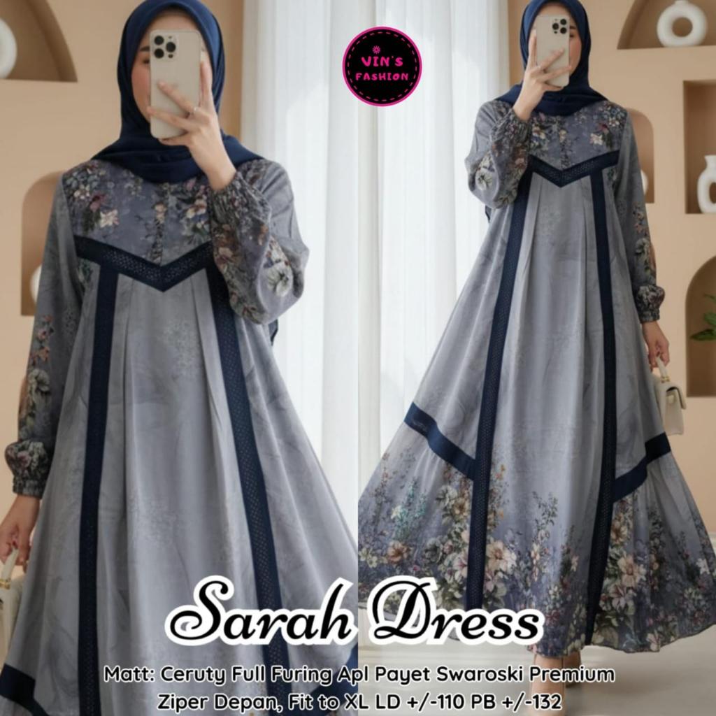 Pakaian Wanita SARAH DRESS Trend FASHION HQ From ViNS