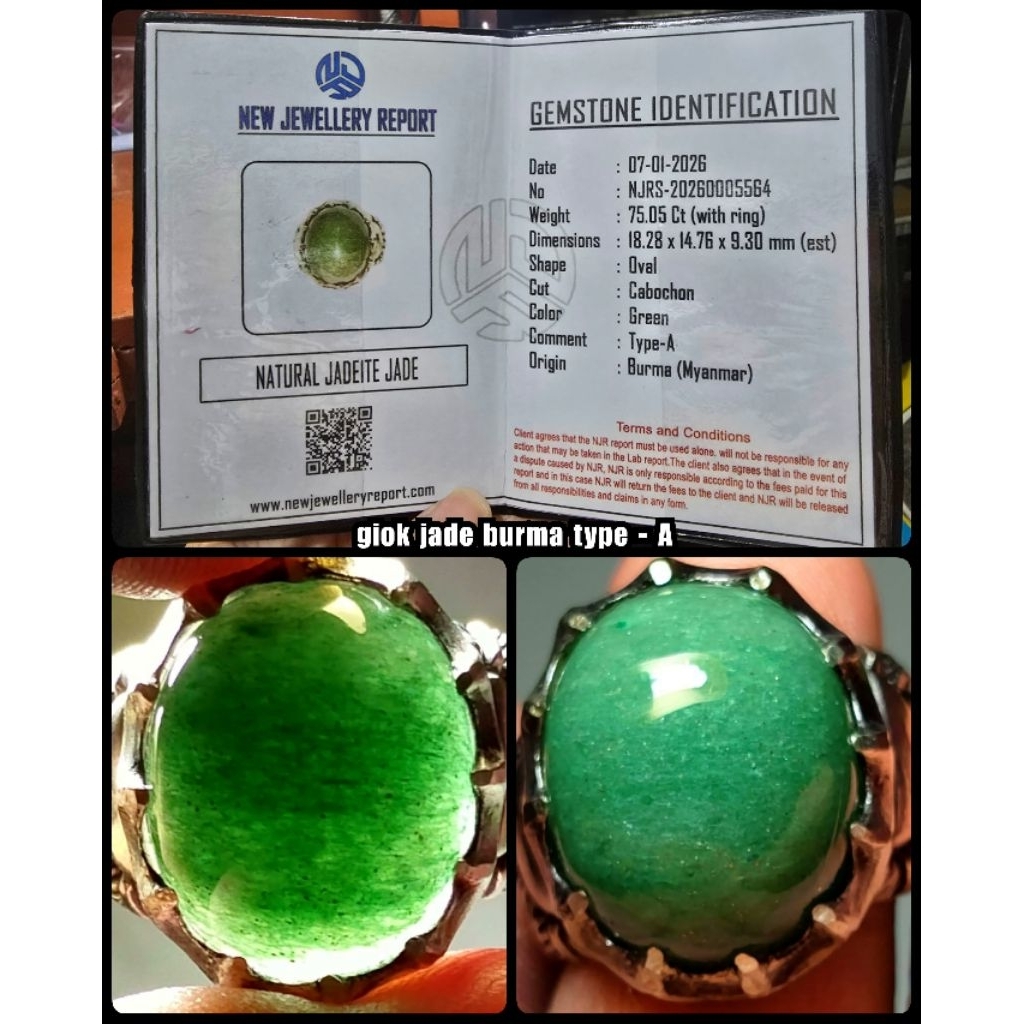 natural batu giok jade burma myanmar ( asli type - A ya )