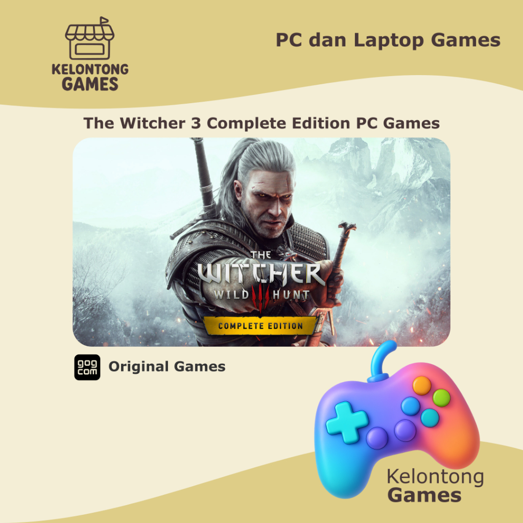 The Witcher 3 GOTY PC Games Original FREE BONUS (Control Ultimate Edition & Ghostrunner)