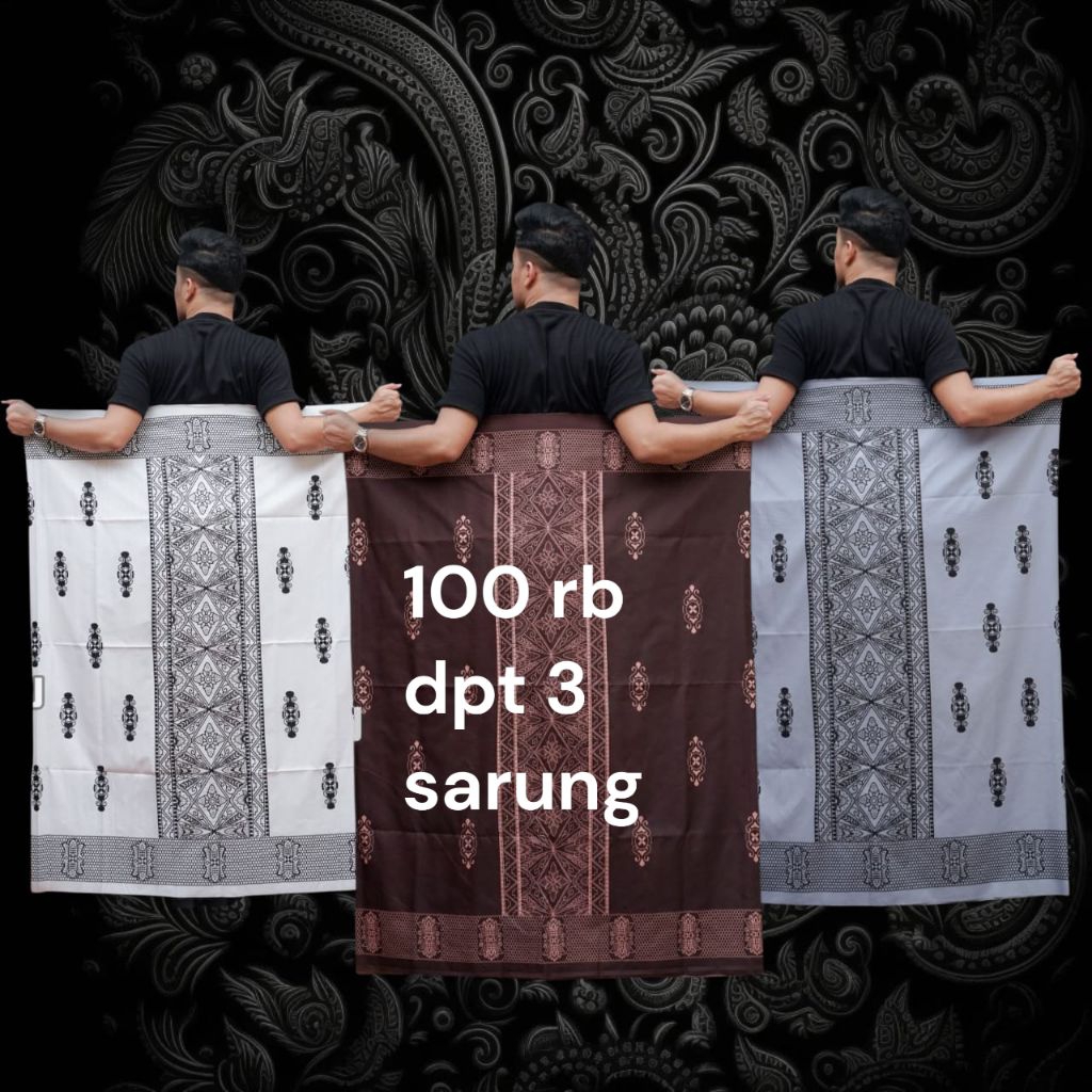 Sarung Batik Sarwom Pria Dewasa – Motif Eksklusif, Nyaman Dipakai Seharian