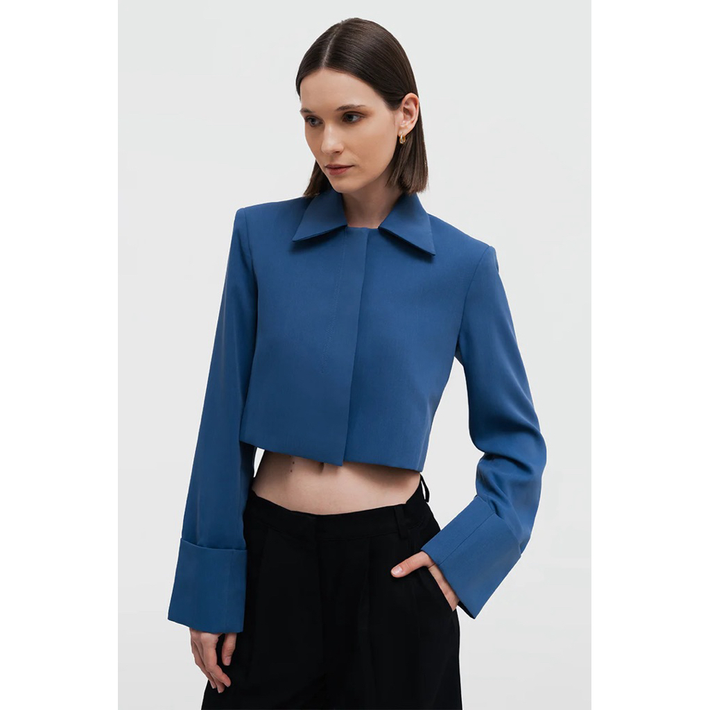 DUMA - Frank Copped Blazer in Blue