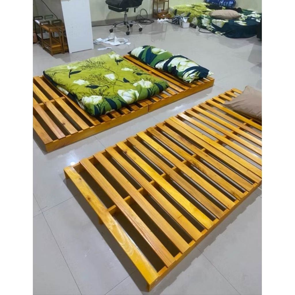 Dipan kayu boleh custom alas kasur tempat tidur modren minimalis aesthetic 200x100