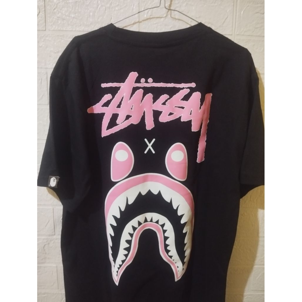stussy x bape size L