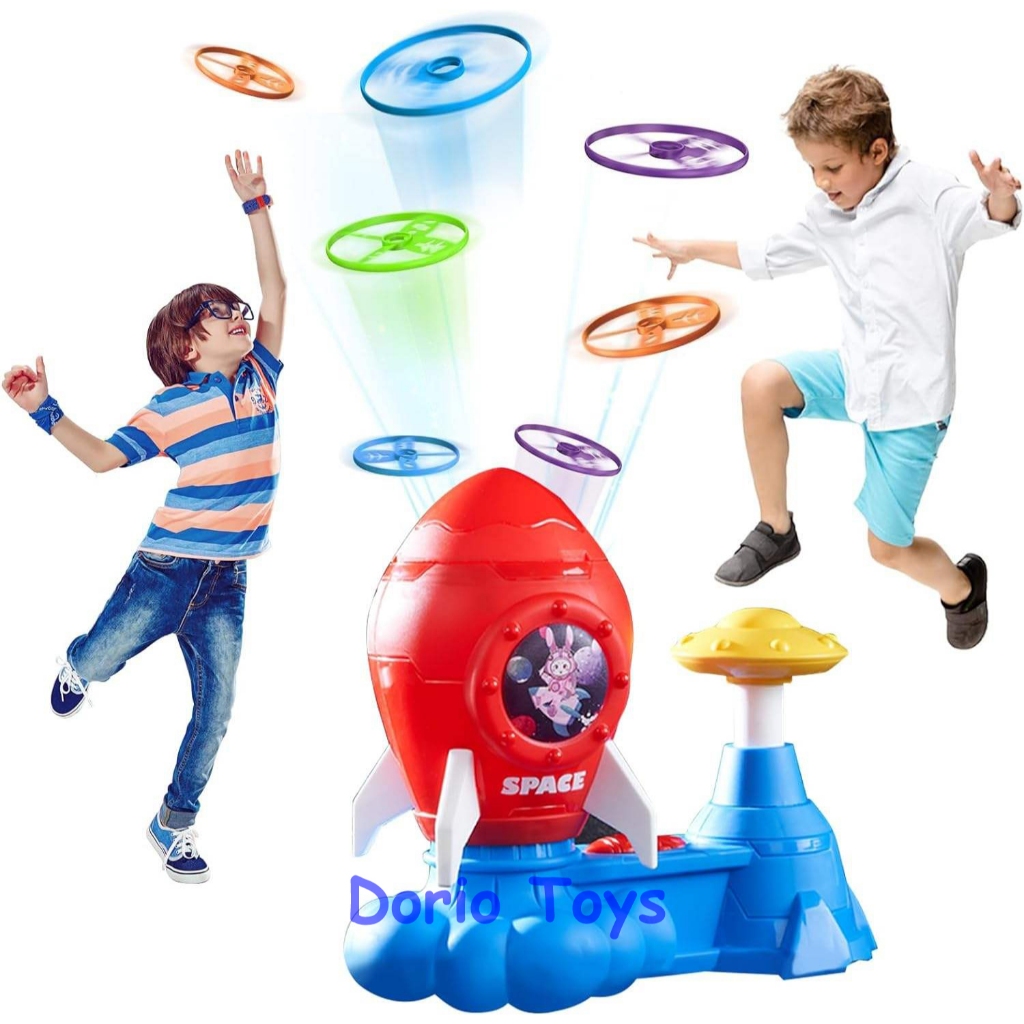 Mainan Anak Rocket Ufo Launcher Space Toy Edukatif Latihan Motorik Dan Koordinasi Usia 3 Tahun+