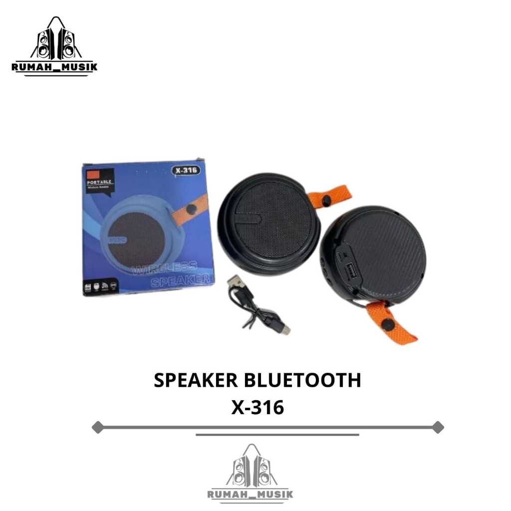 Speaker Bluetooth X-316/Speaker Bluetooth Wireless Bass X-316 Speker Portable Mini
