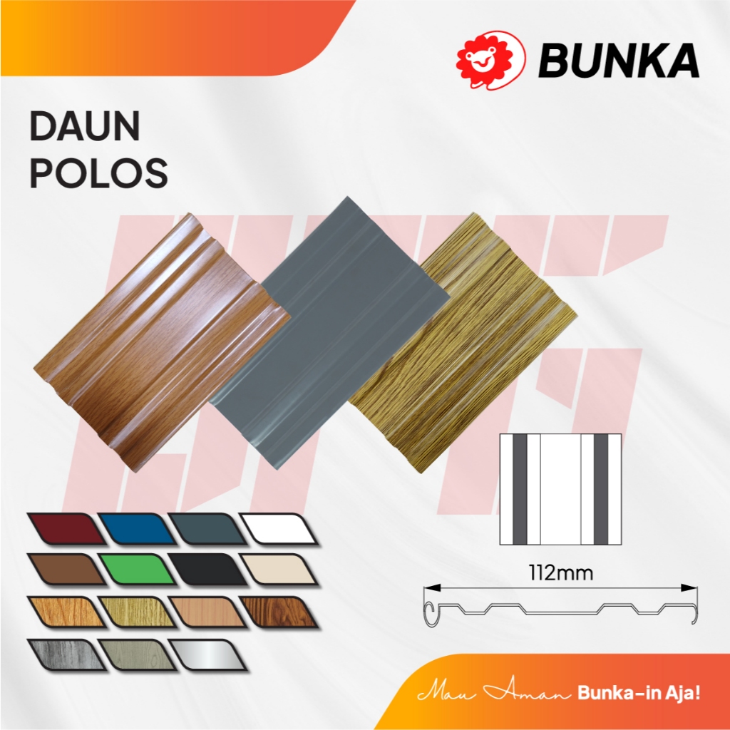 Custom Daun Bunka Folding Gate Motif Polos | Bahan Galvalum | Tahan Karat [WAJIB BACA DESKRIPSI]
