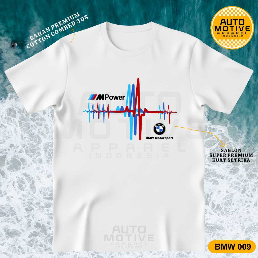 AUTOMOTIVE APPAREL Kaos BMW Tshirt baju mobil BMW BMW009