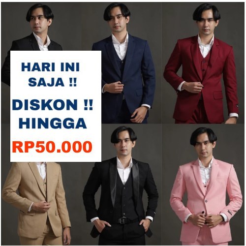 29 WARNA WARNI TC87 COLLECTION THE CLOVER 87 JAS Blazer Celana Jas Pria Premium - VENTE SERIES - GOL