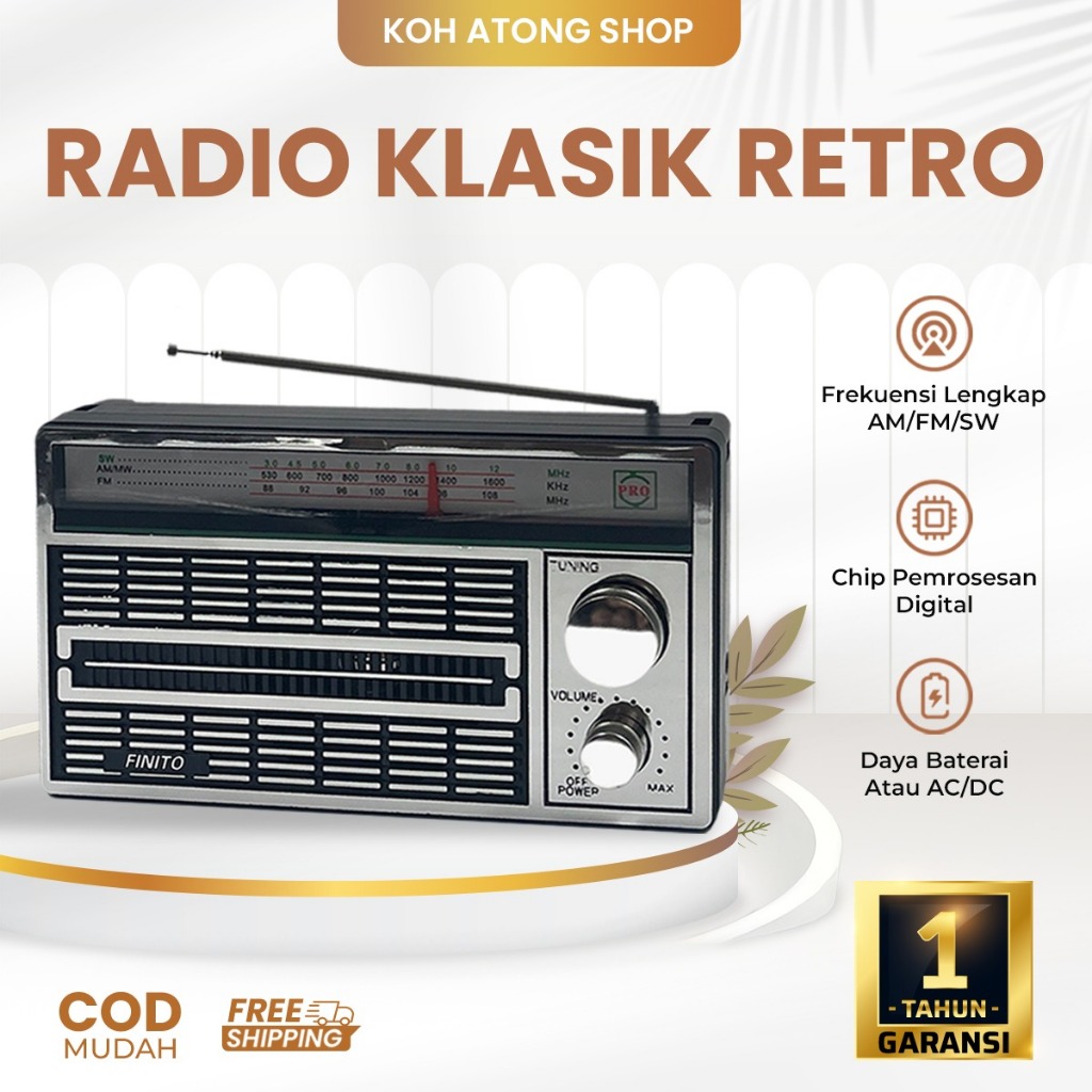 Radio Jadul 3 Band FM AM SW - Radio Retro Vintage