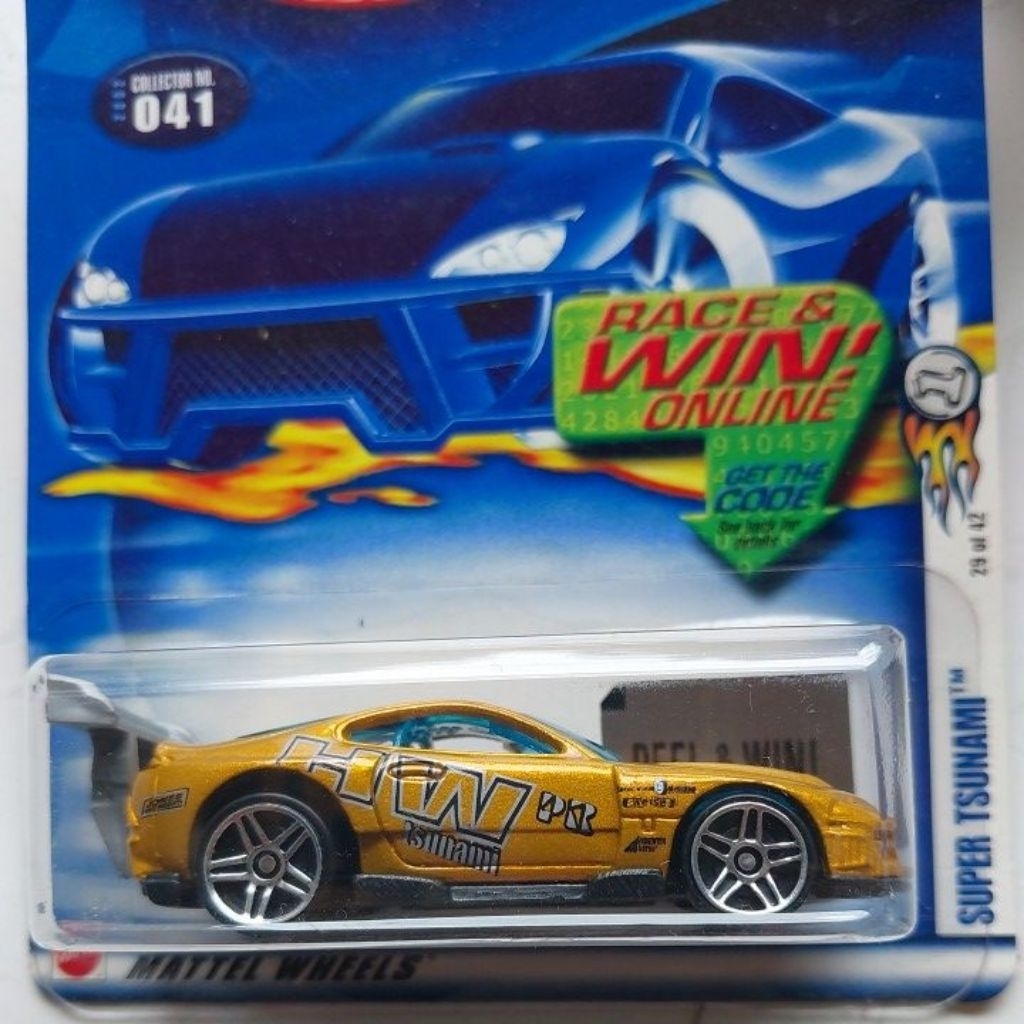 Mainan mobil Hot Wheels Super Tsunami ( gold - First Edition )