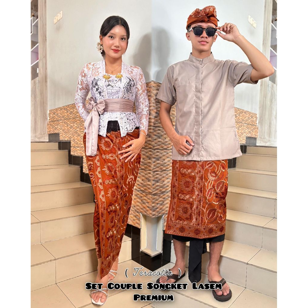 couple songket bali bordir agung