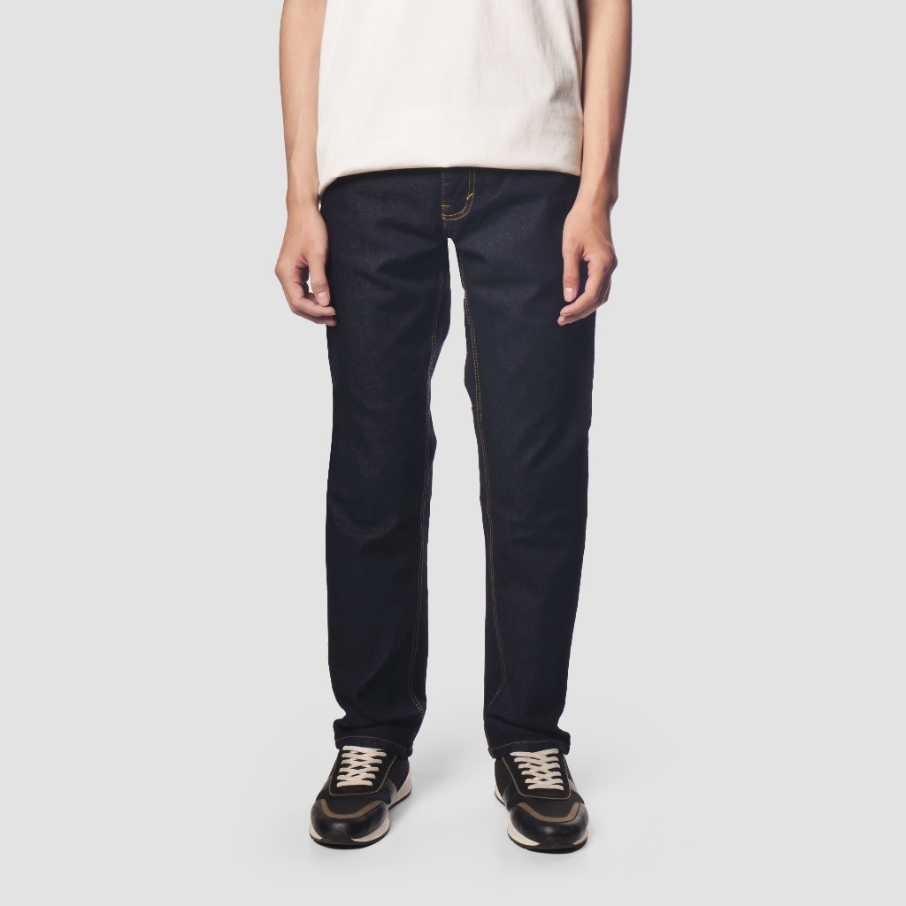 Republic Distro Celana Jeans Slim Fit Stretch Pria Blue Black Garment