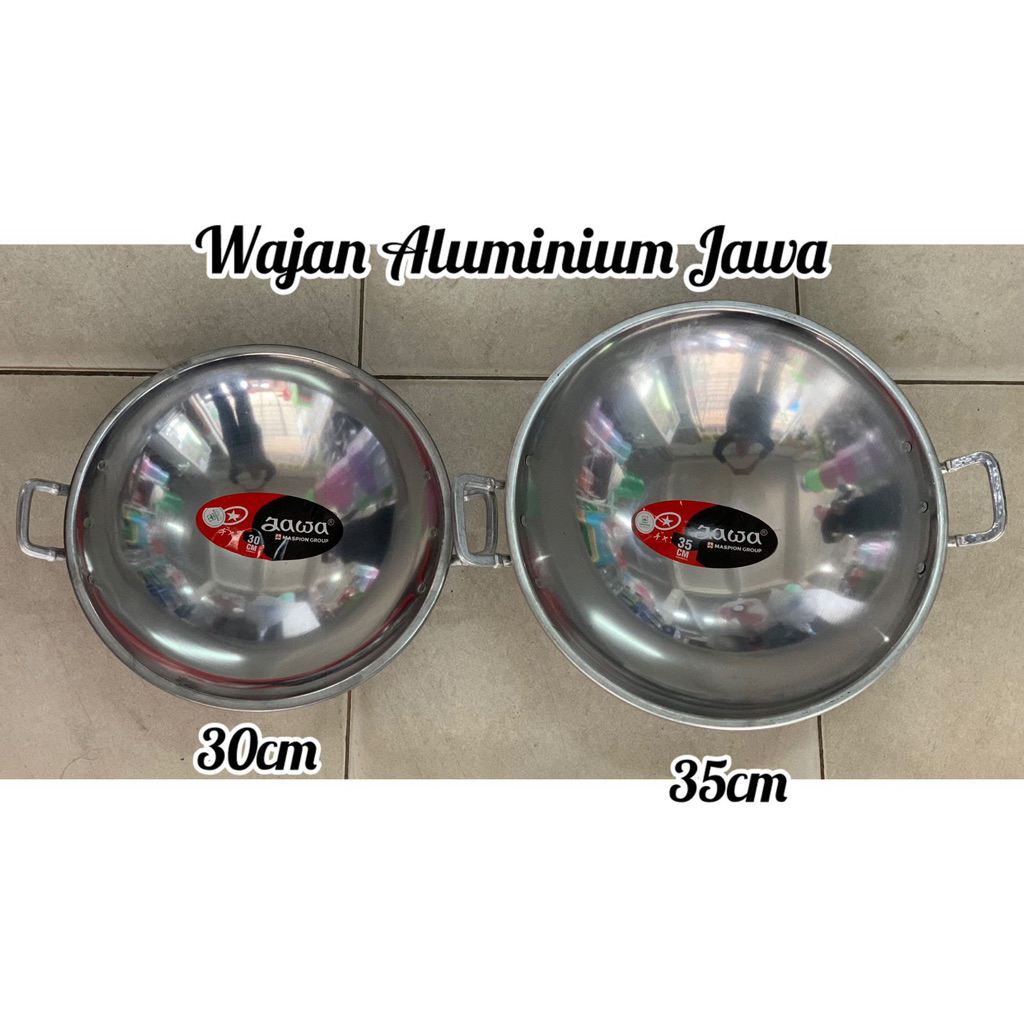 Wajan Alumunium Jawa Ukuran 30cm/35cm