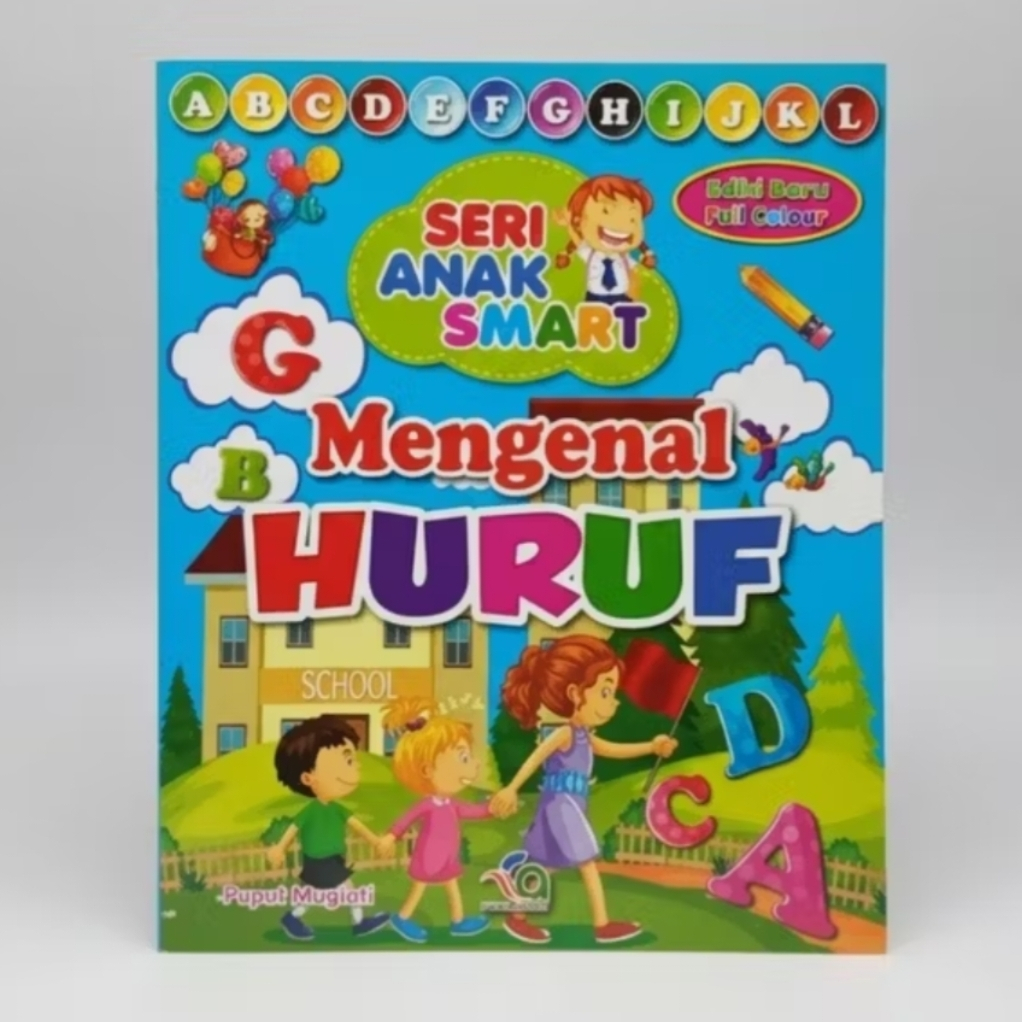 Buku Edukasi Anak Mengenal Huruf Abjad  Seri Anak Smart Edisi Full Color Buku Belajar Membaca TK CAG