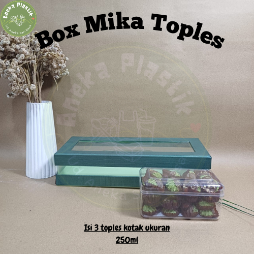 Box Jendela Utk Toples 250 Gram / Box Hardboard Jendela Mika / Box Toples Exlusive / Box Kotak Untuk