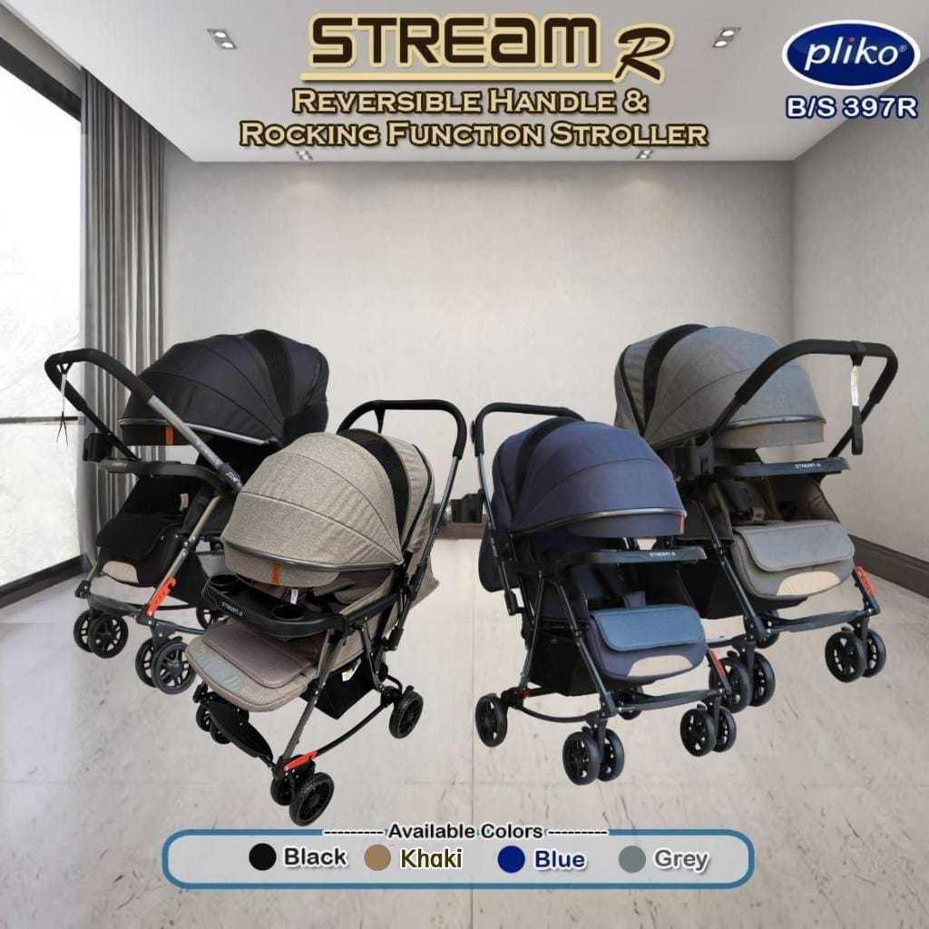 Stroller Pliko Stream / Stream R / Pliko Sierra R Kereta Dorong Bayi Bisa Ayun