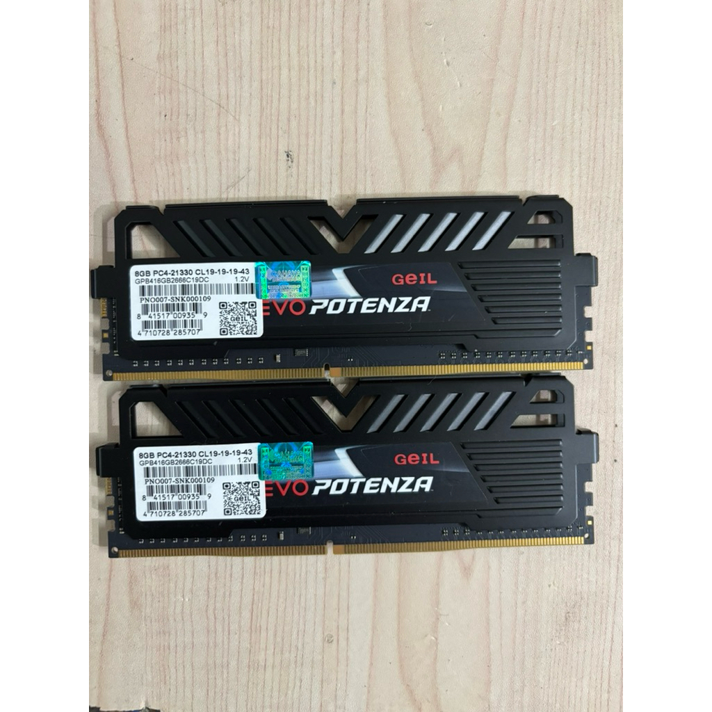 RAM GEIL EVO POTENZA 16GB 8x2 DDR4 2666MHZ