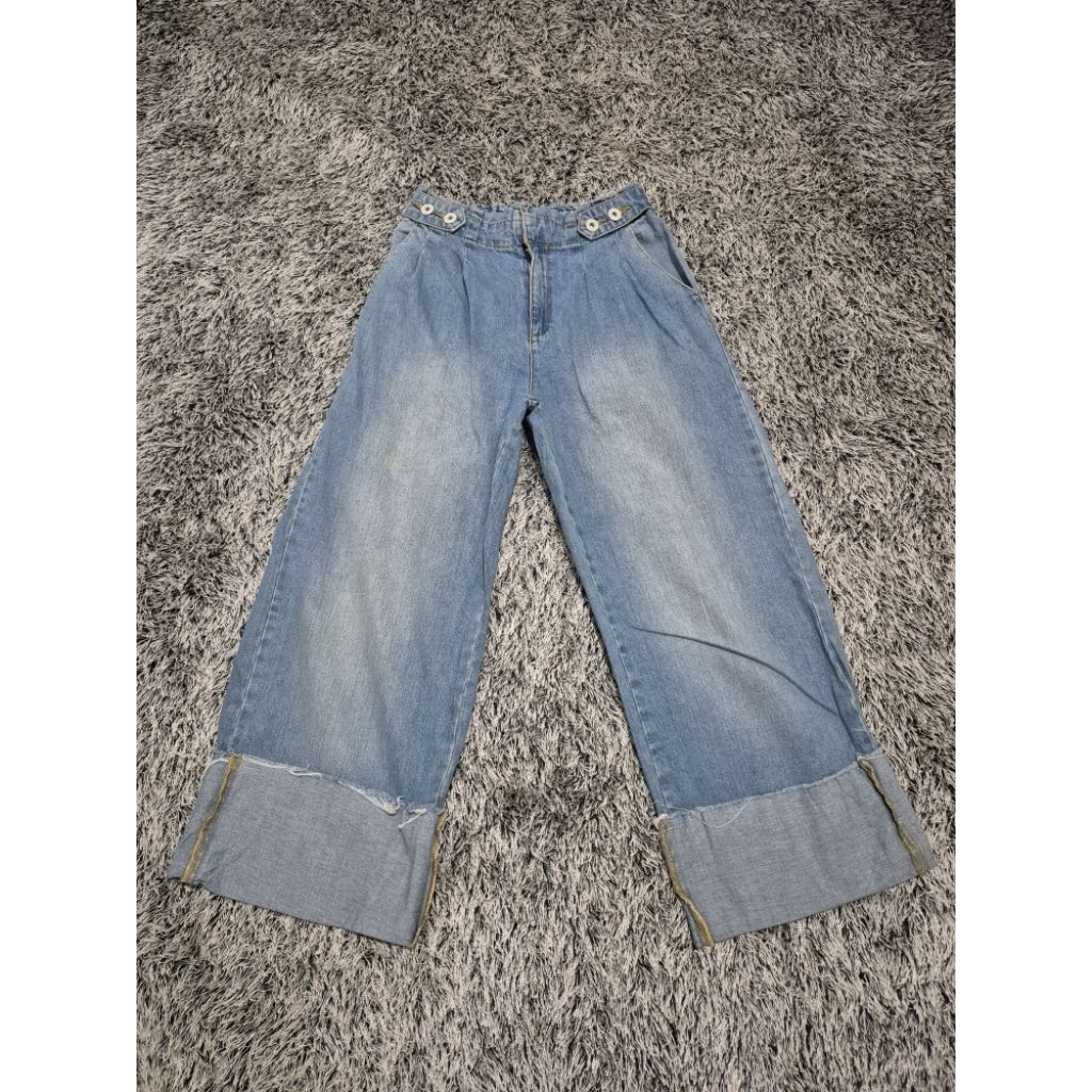 celana jeans kulot (ZARA)
