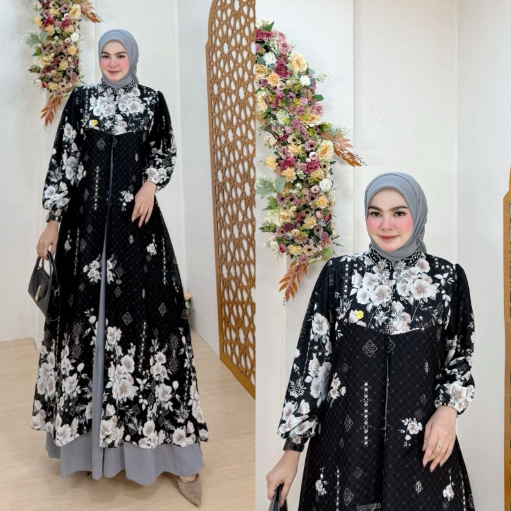 SORAYA DRESS SET HIJAB / NABILAH MELAYU GAMIS SET SEGI 4 / SAKURA MELAYU GAMIS SAT SEGI 4 / Dress Wa