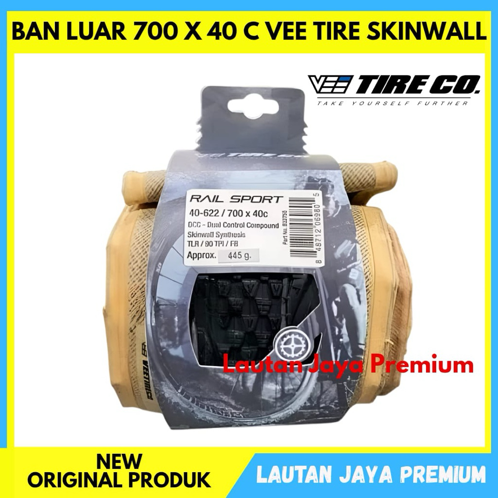Ban Luar Sepeda Vee Tire Co 700 X 40C RAIL SPORT New