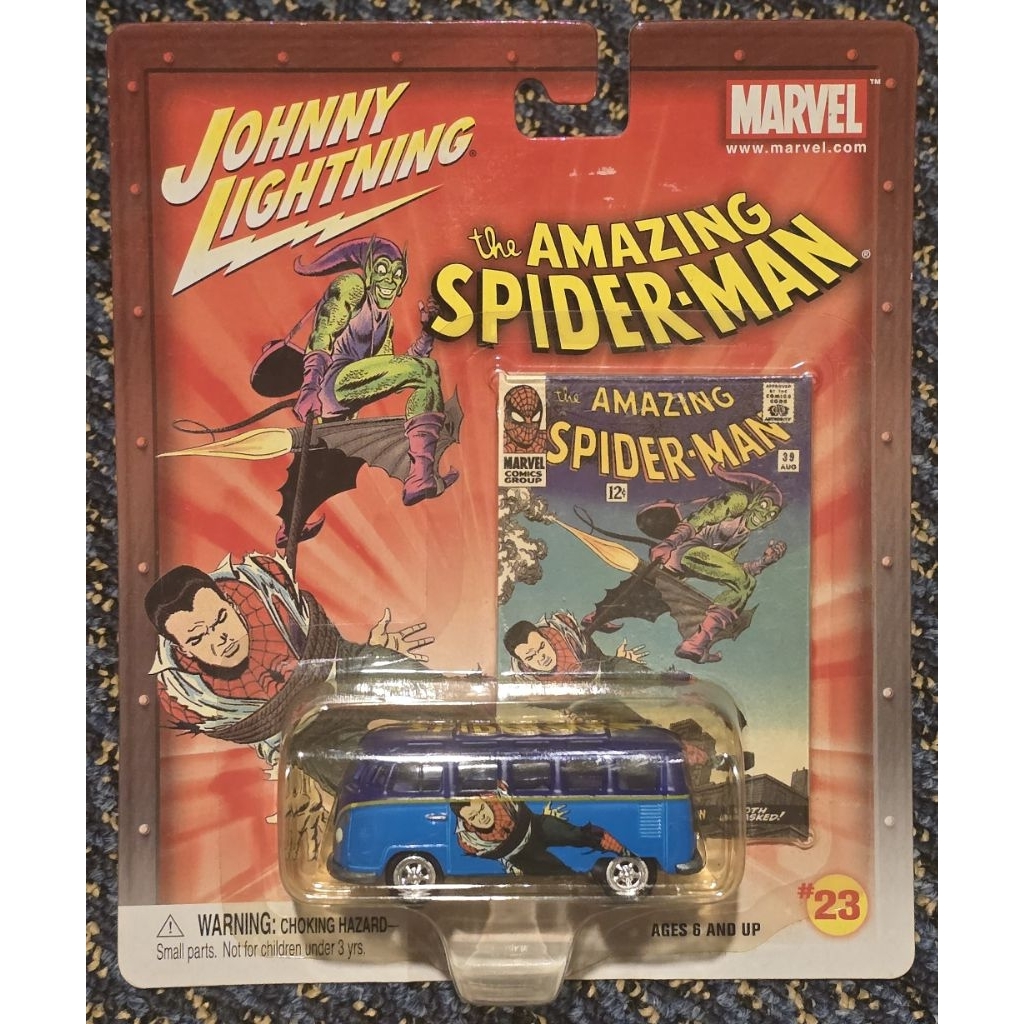 Johnny Lightning 1964 VW Samba bus Spiderman