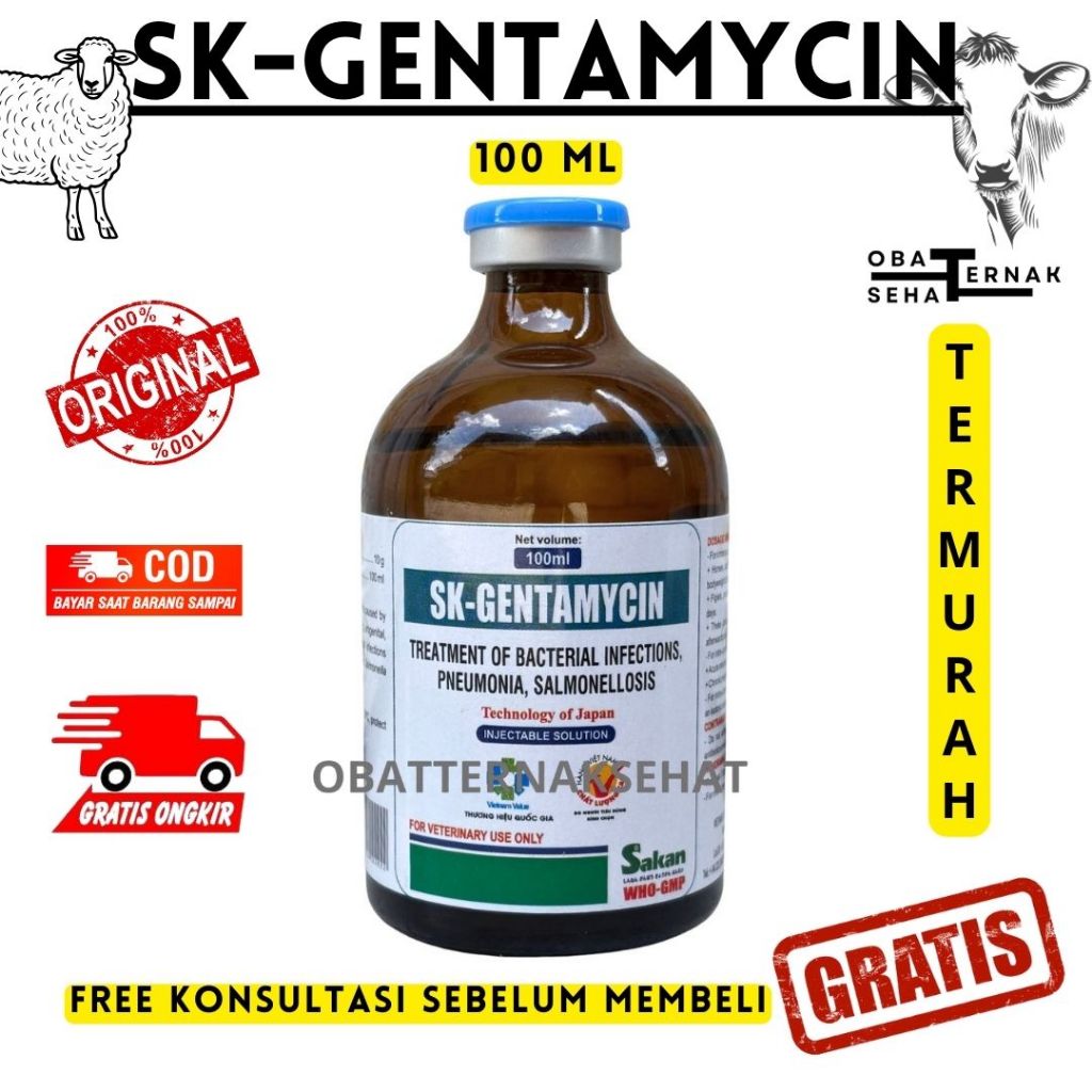 SK GENTAMYCIN 100 ML SAKAN Seperti GENTA 100