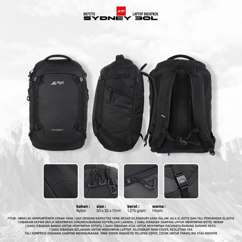 Ransel Sydney 30 Liter Daypack Arei Outdoorgear