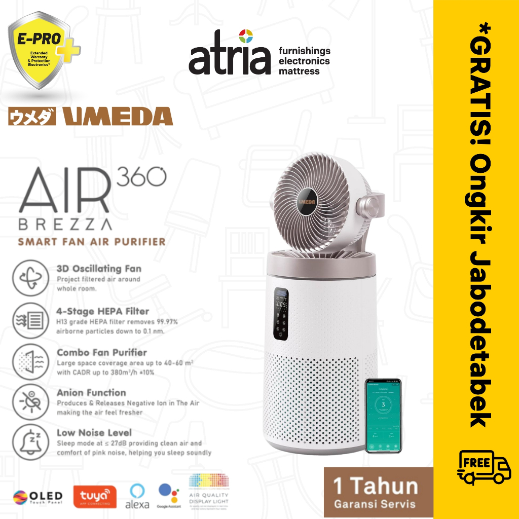 Umeda AIR360 Brezza Fan Air Purifier