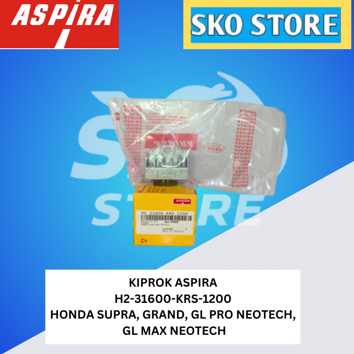 KIPROK (RECTIFIER REGULATOR) ASPIRA H2-31600-KRS-1200 HONDA SUPRA, GRAND, GL PRO NEOTECH, GL MAX NEO