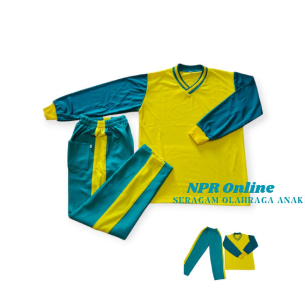 stelan baju olahraga anak sekolah SD Tangan panjang/seragam olahraga anak/baju olahraga anak sekolah