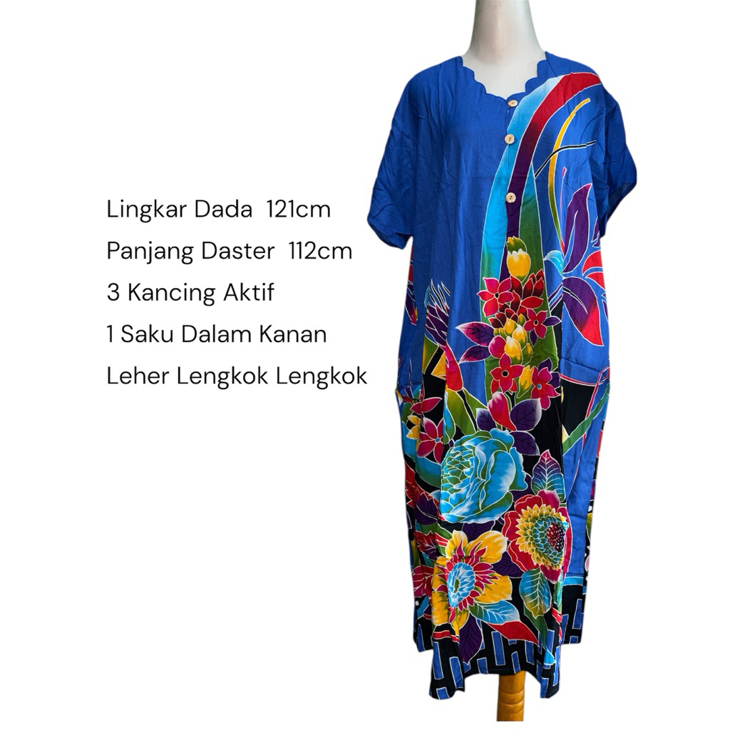 daster pendek KENCANA UNGU 40 LABEL BIRU