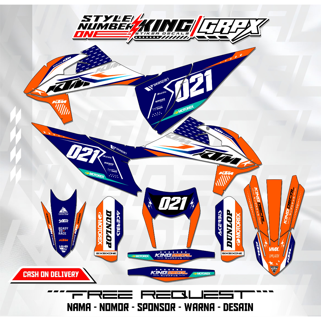 Decal KTM 85 2020 / Decal KTM 250 2017 / Decal KTM 2020 / Decal ktm 2020 CUSTOME Desain 202