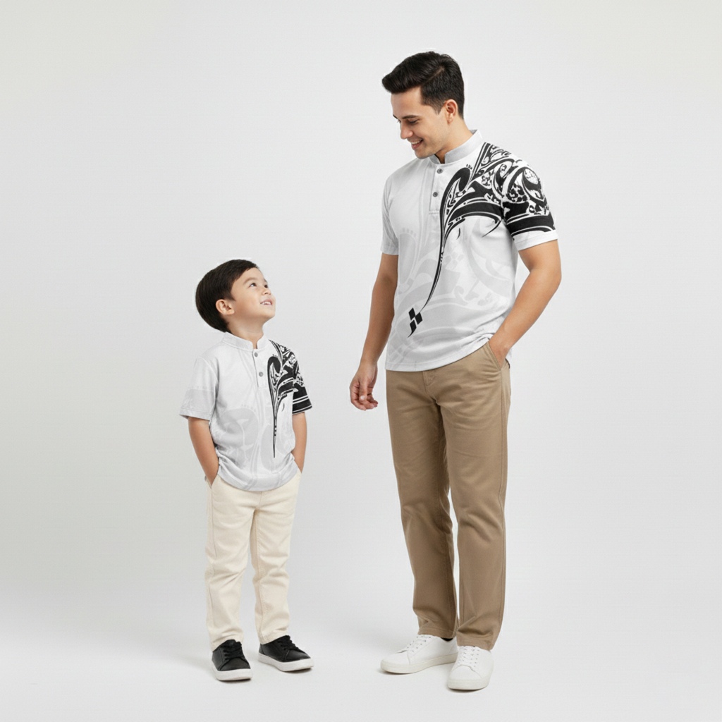 Baju Koko Arab Arabian Saudi Pria Dewasa Lengan Pendek Dan Lengan Panjang Putih