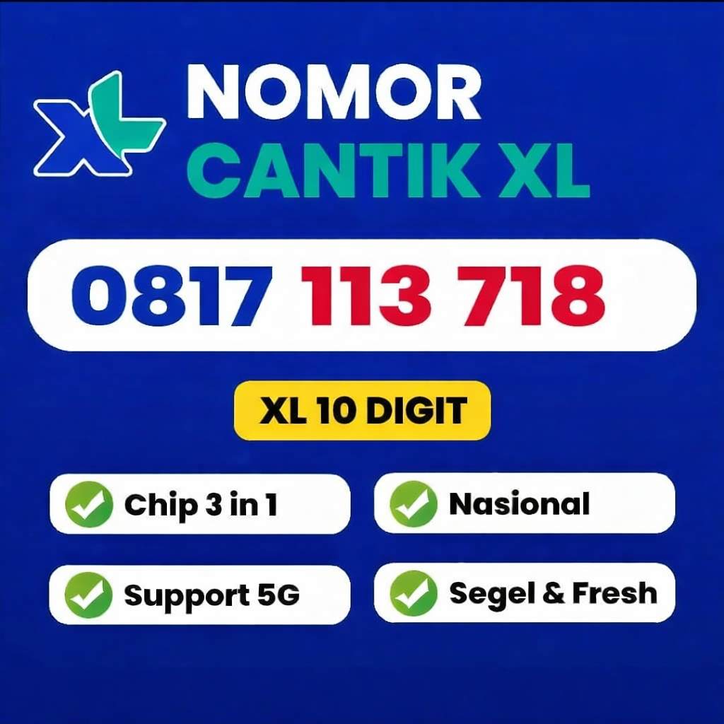 Nomor Cantik XL 5G AXIS AXIATA Kartu Perdana 10  11 12 digit Murah