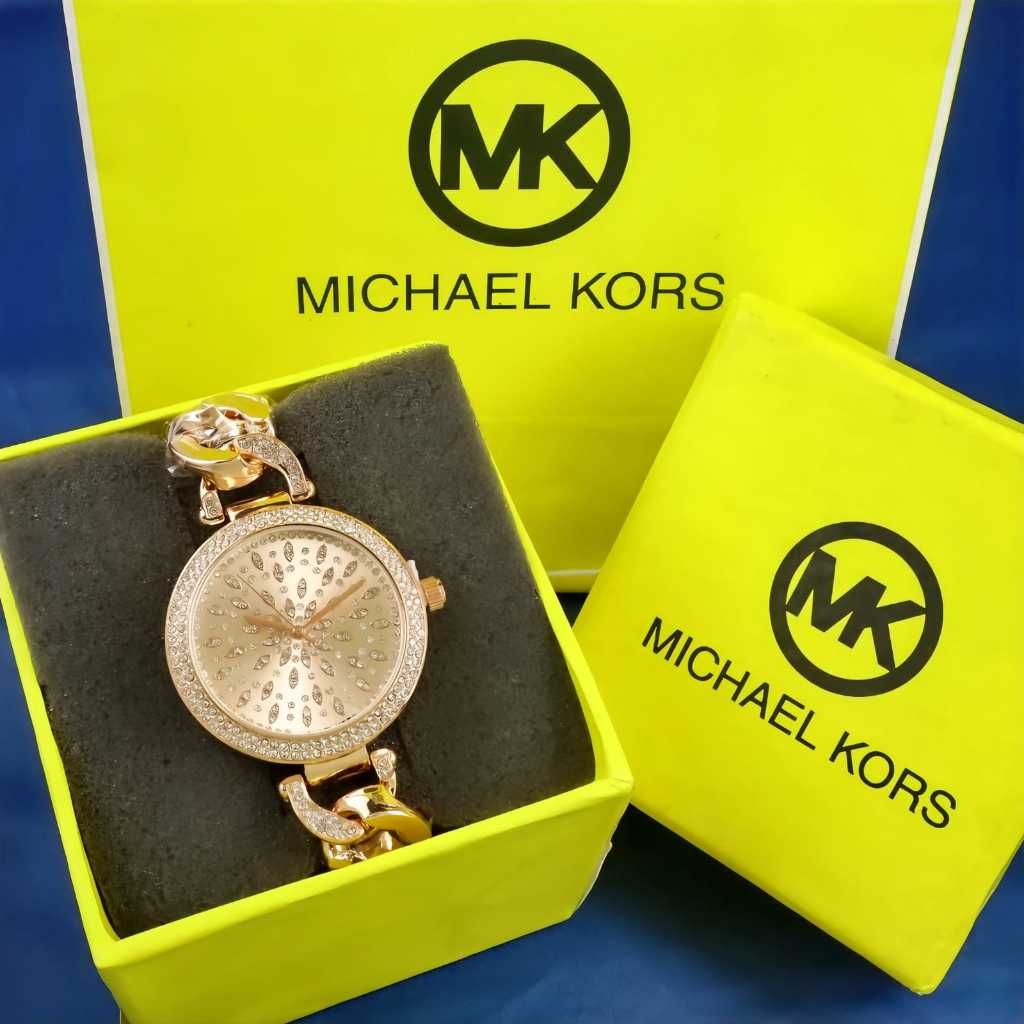 ( BISA COD ) jam tangan wanita MICKAEL KORS RANTAI KEPANG MNK-9105