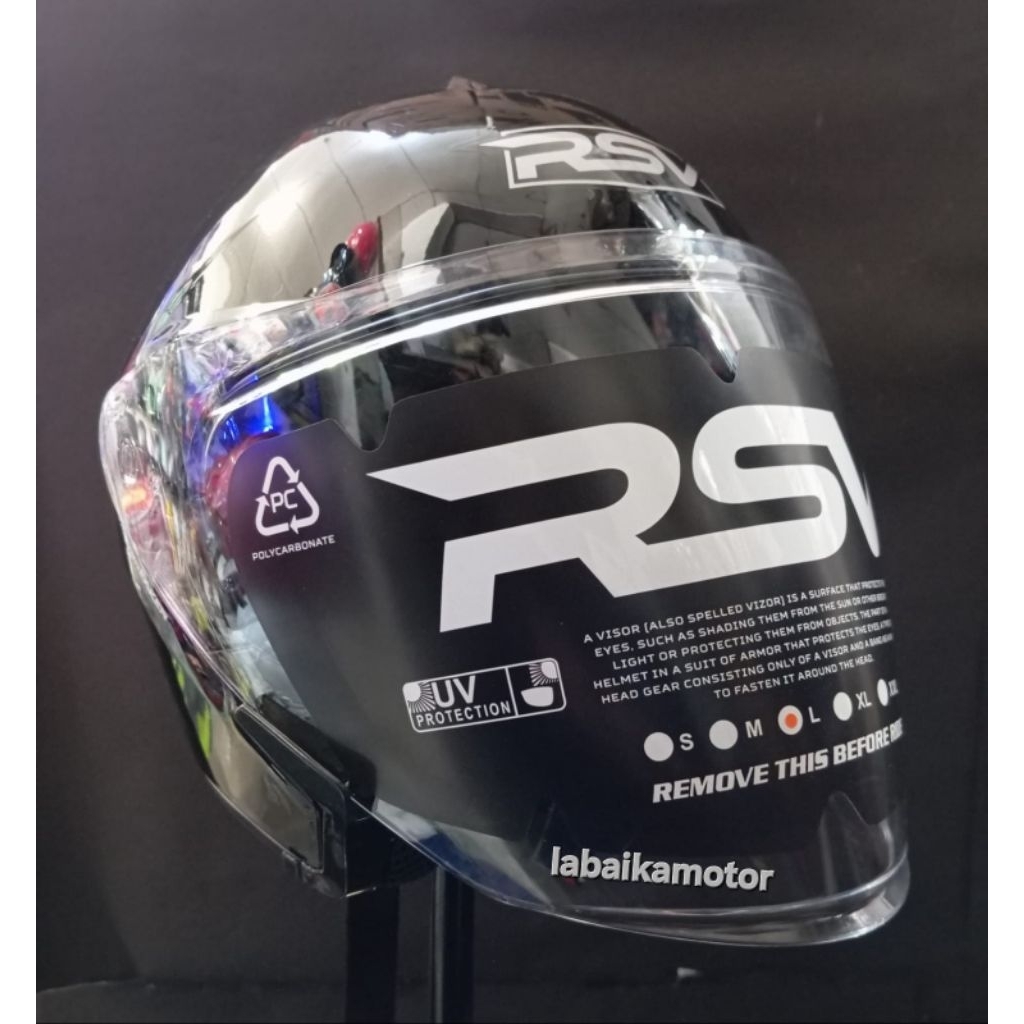 HELM RSV WINDBREAKER SOLID  |HELM HALF FACE RSV WIND BREAKER